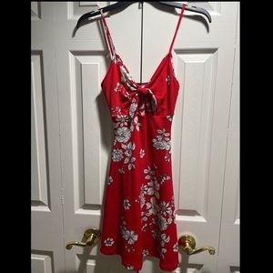 Rebel Sugar red floral dress, Size XS